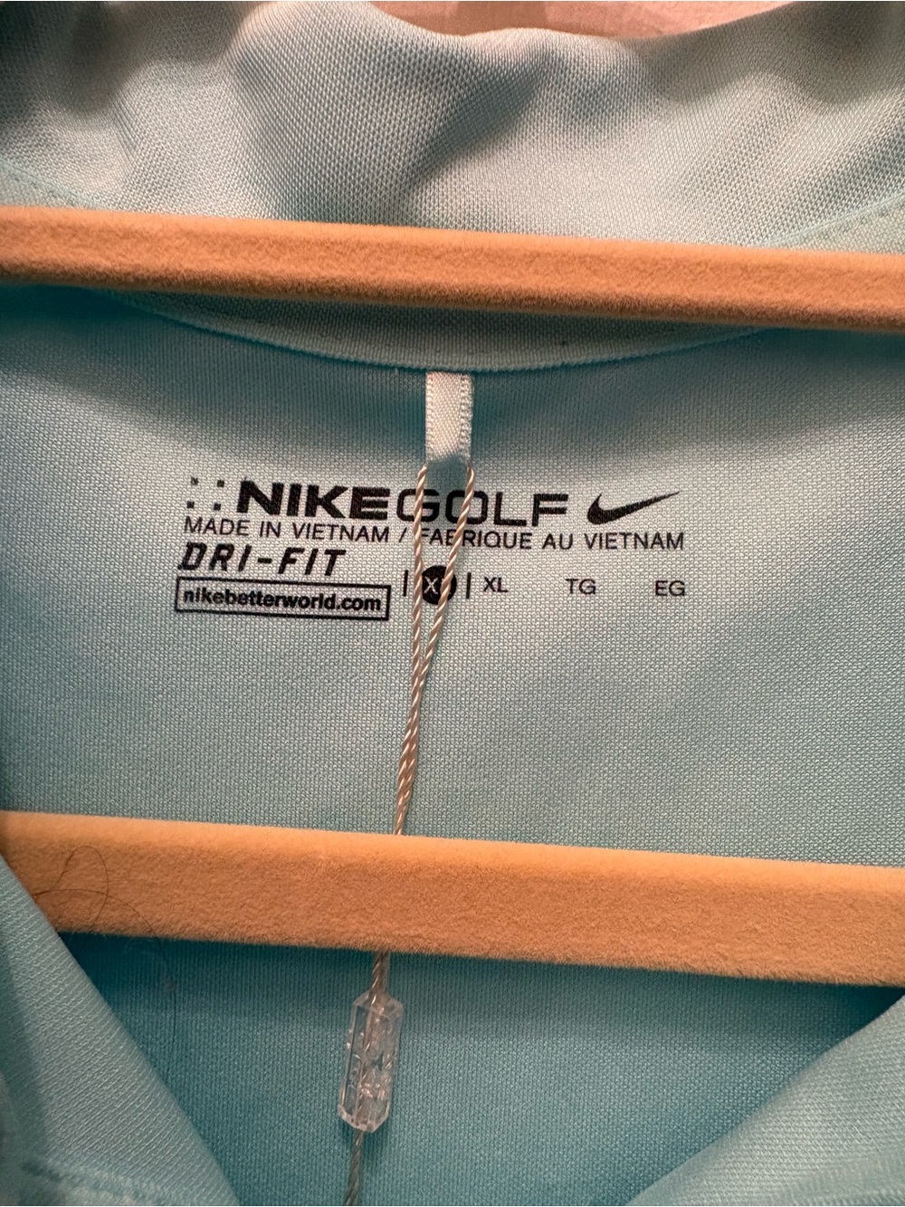 Nike Golf Dri Fit Women’s Aqua Button-Front Polo NWT - Picture 3 of 8